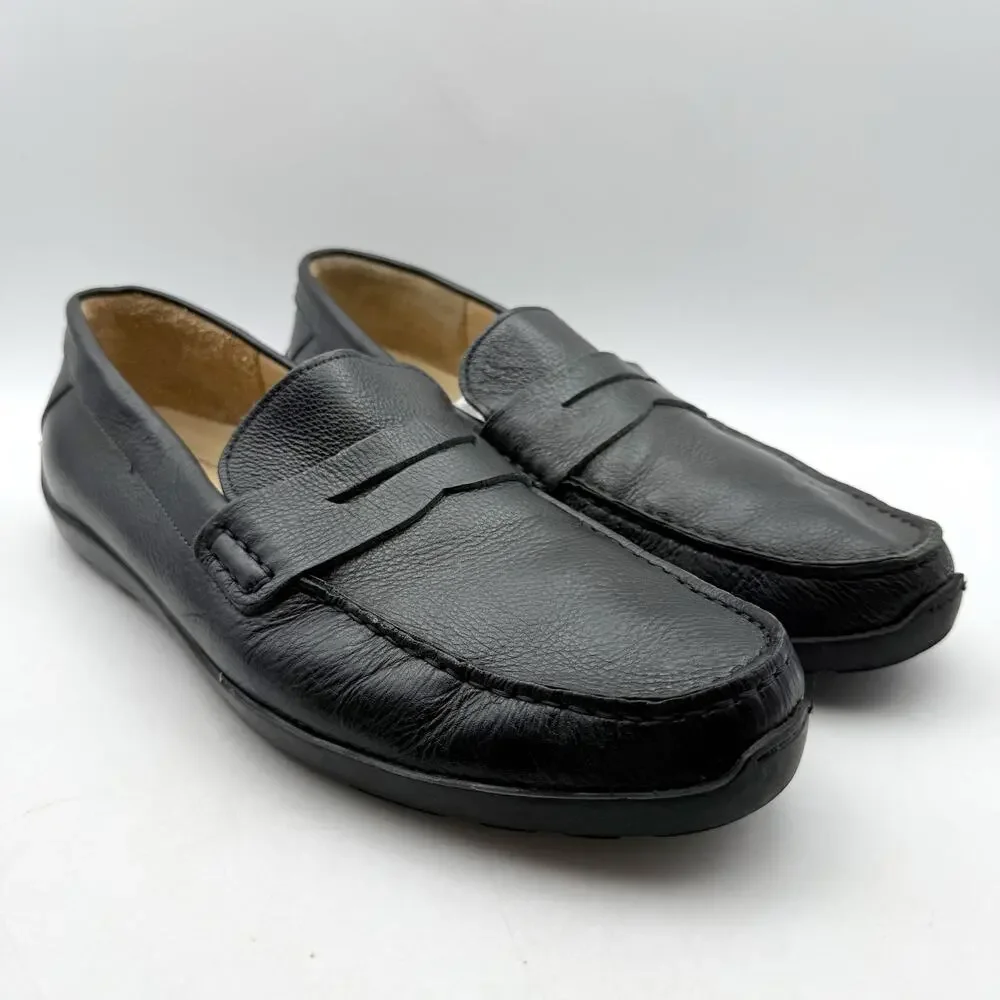 Samuel Hubbard Mens Free Spirit Loafers LEFT 12 Wide RIGHT 12 M Black Leather